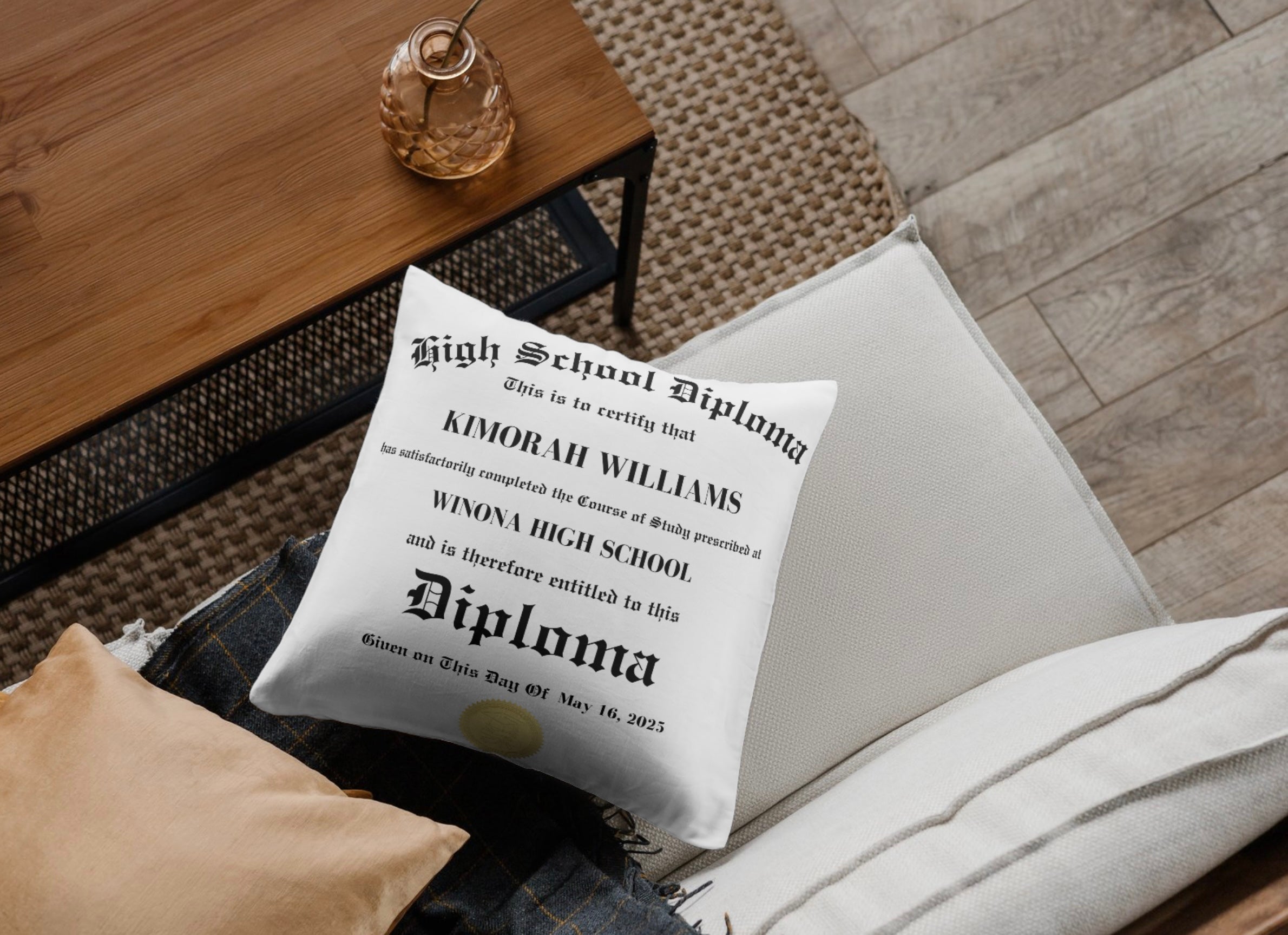 Custom Graduation Pillow