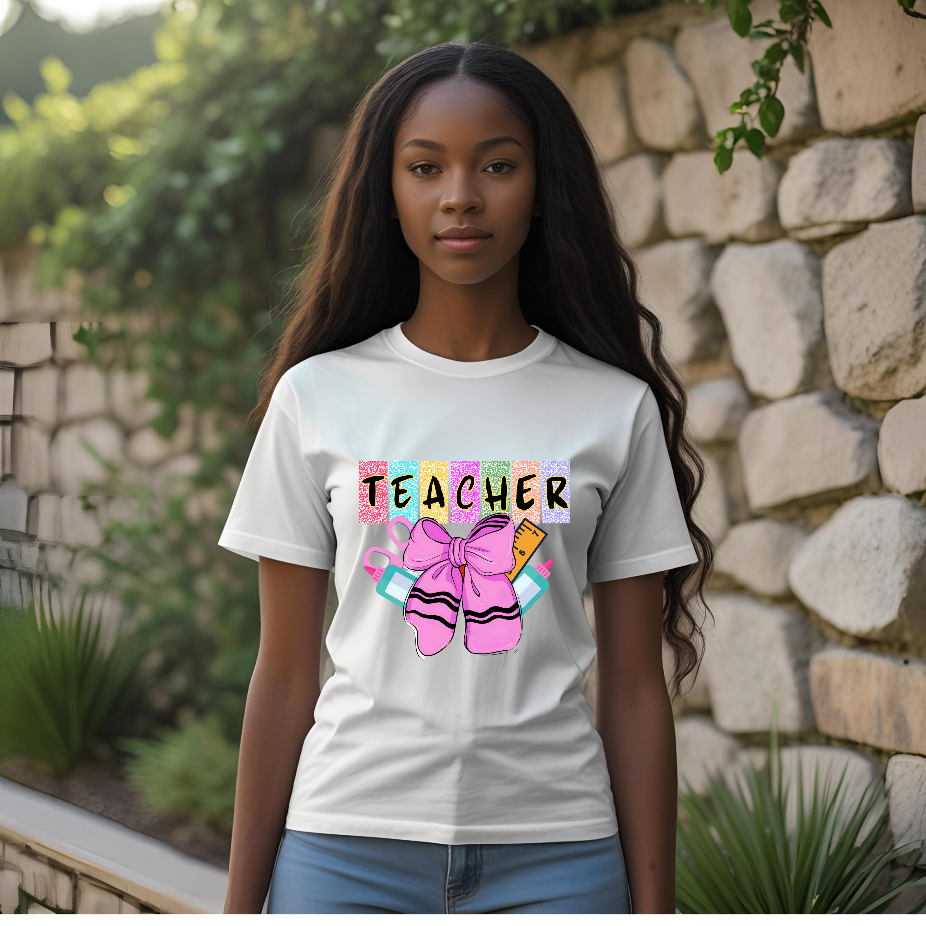 Teacher Bow shirt