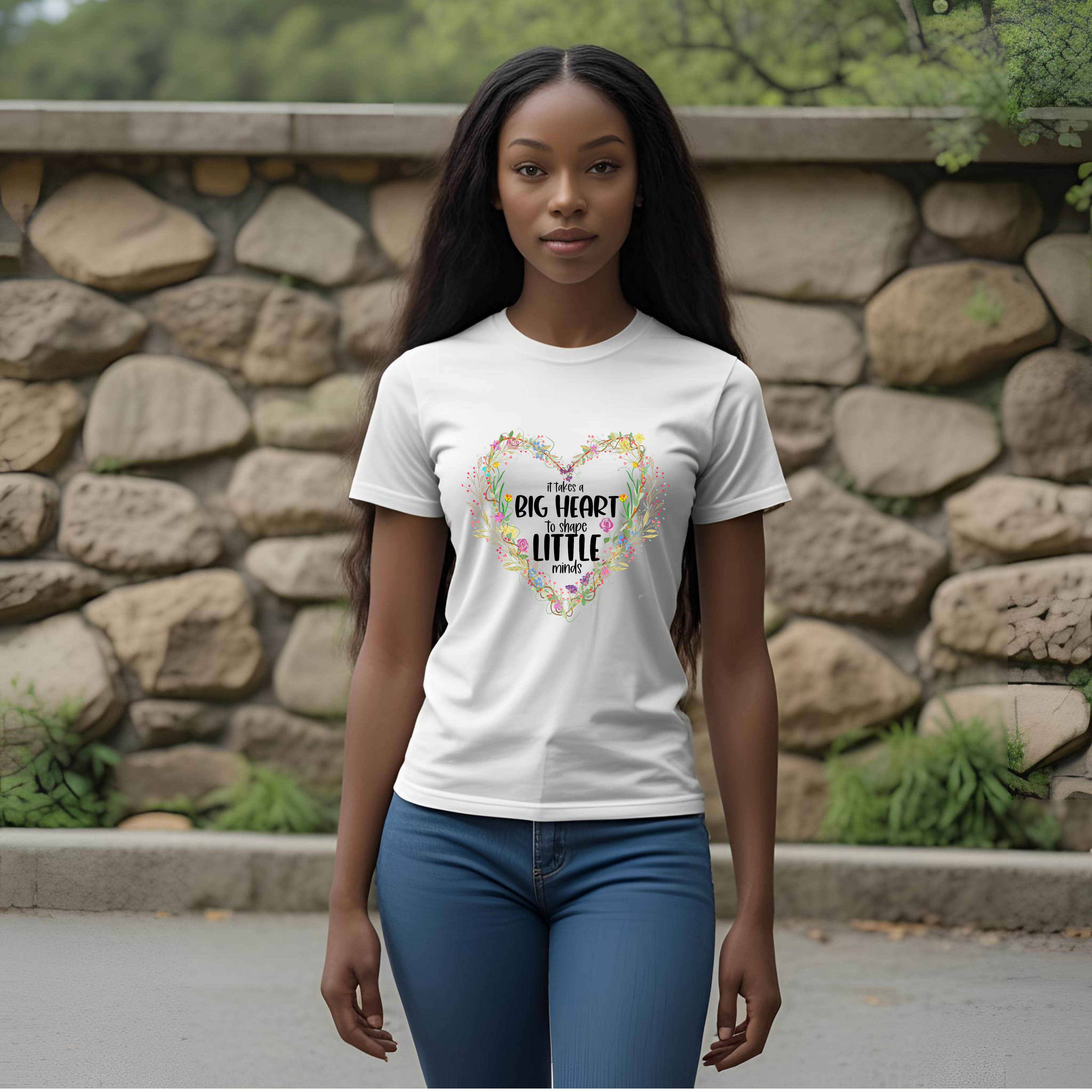 Big heart little minds floral Shirt