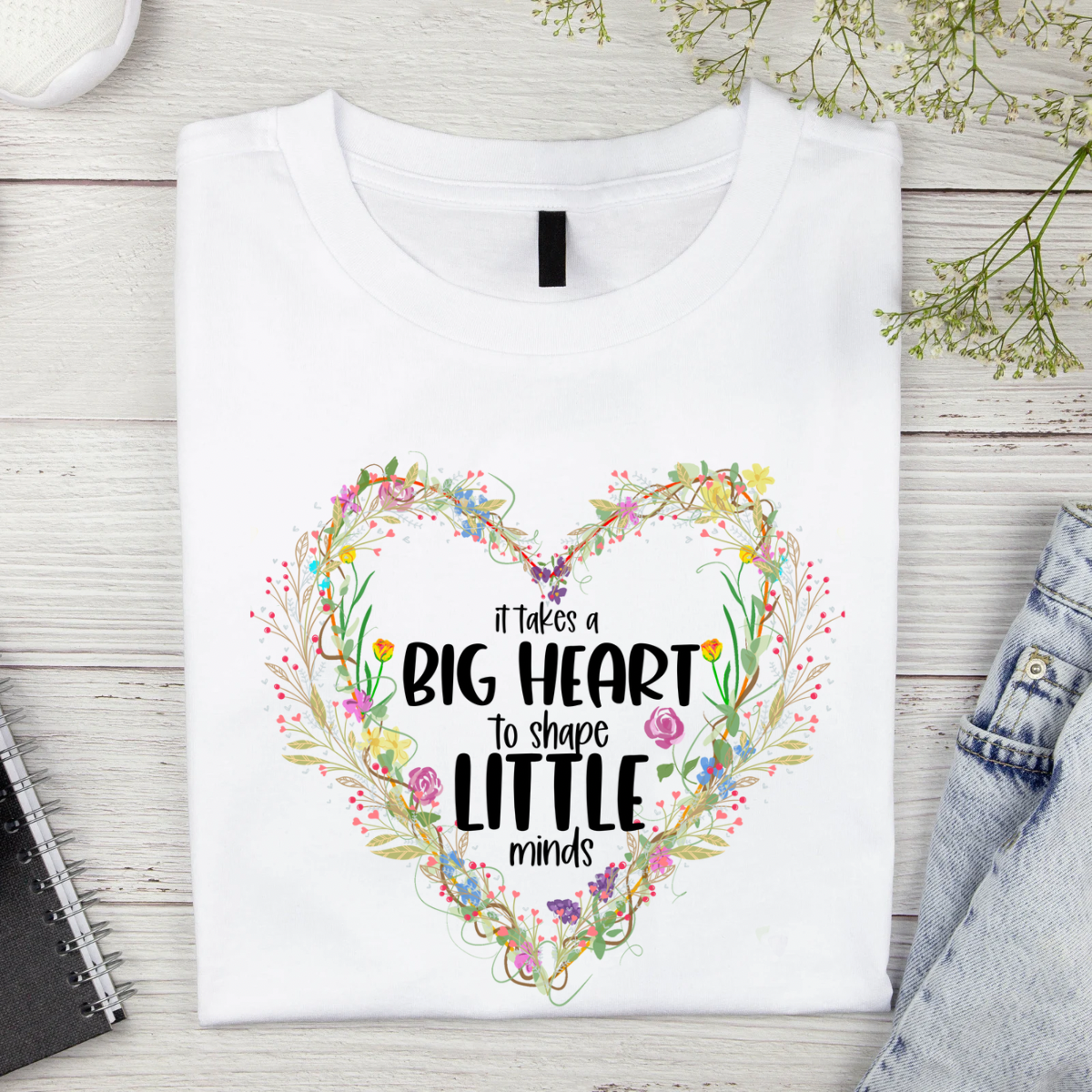 Big heart little minds floral Shirt