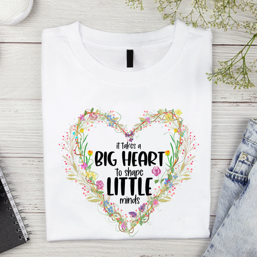 Big heart little minds floral Shirt